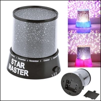 Star Master Colorful New Amazing LED Star Light, Romantic Gift Cosmos Star Sky Master Projector Starry Night Light, Projector Lamp for Kids Bedroom Decor (Black, Pack of 1) 